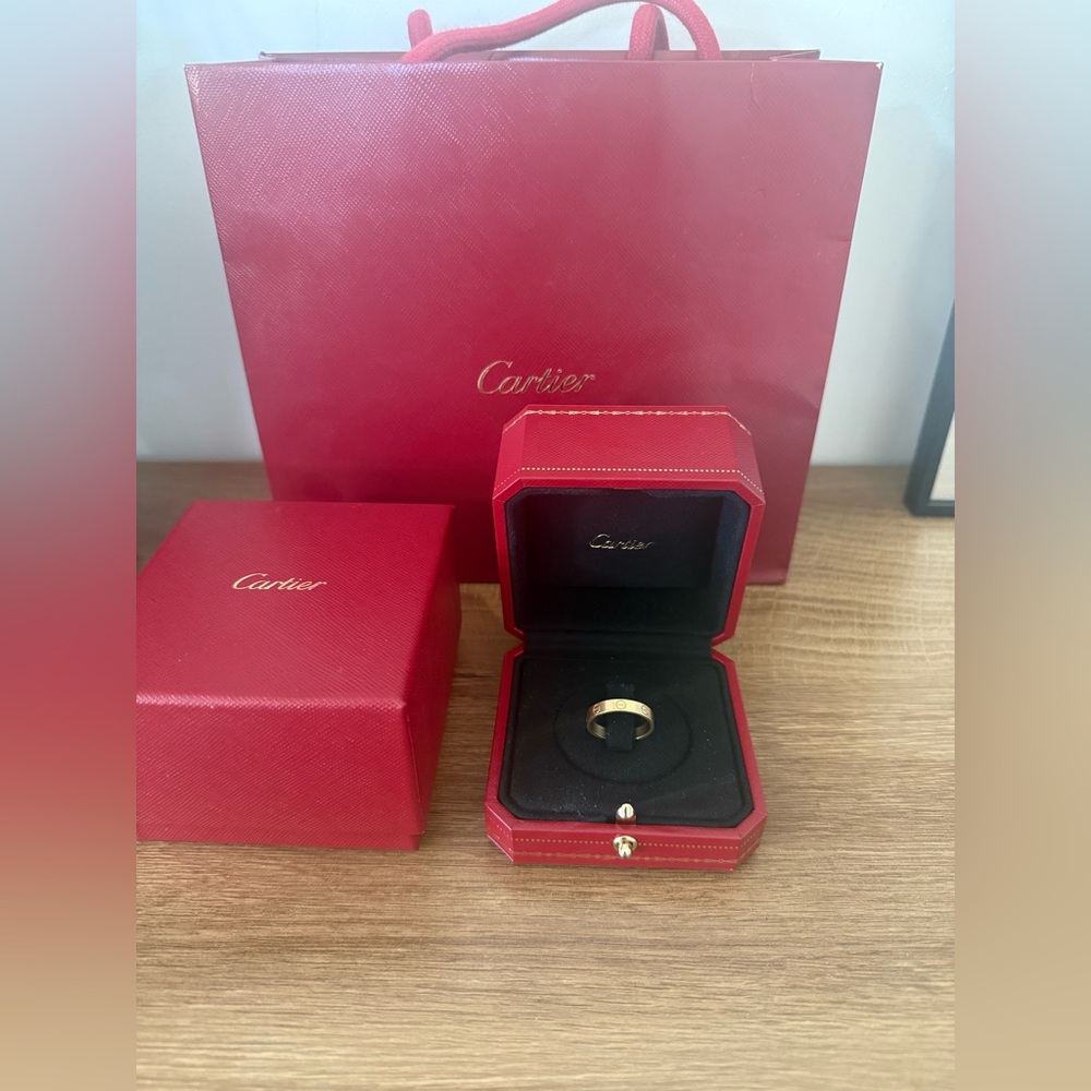 Cartier Gold Wedding Band Ring, 5.5 - Picture 2 of 6